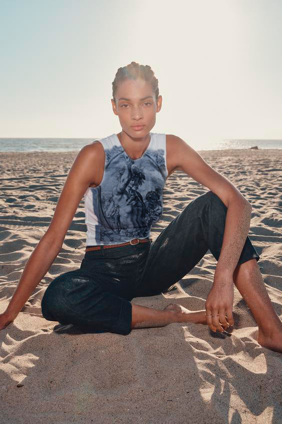 Unveiling the Art of Cyanotype: Tank Top Photoshoot Highlights