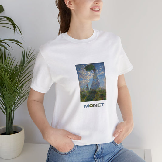 Claude Monet--The Woman with a Parasol--Jersey Short Sleeve Tee