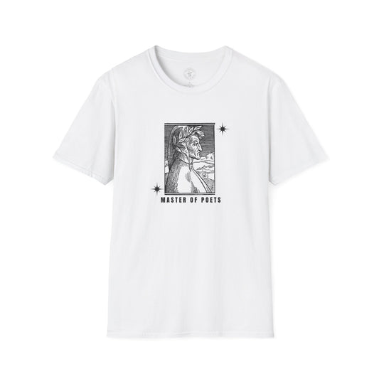 MASTER OF POETS, DANTE--B/W Version--Unisex Softstyle T-Shirt