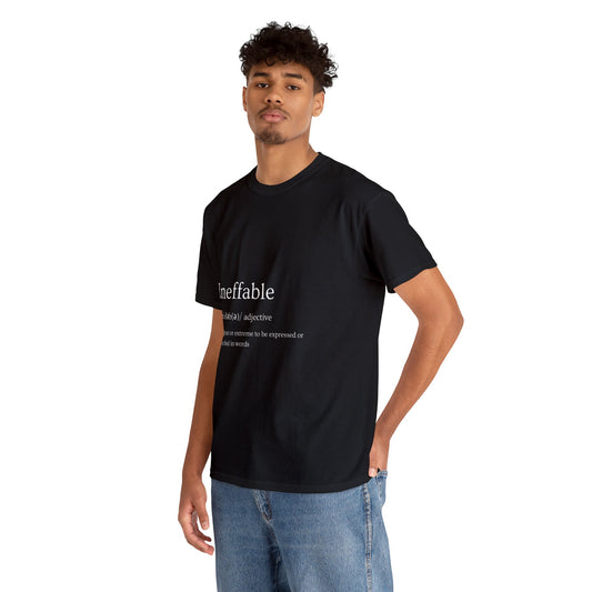 Definición de la palabra--Inefable--Camiseta de algodón pesado 