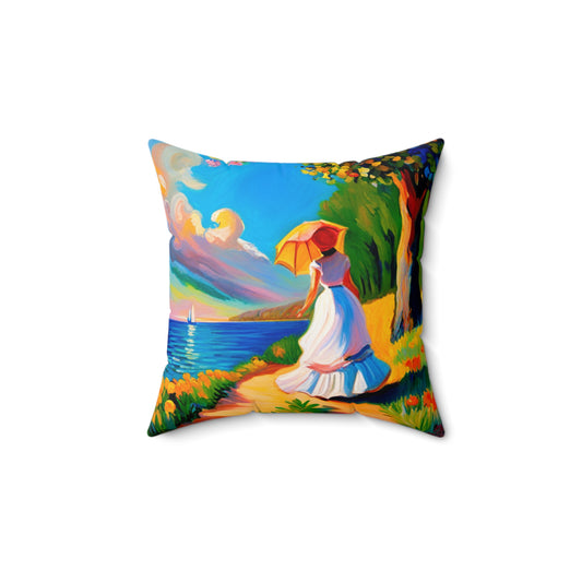 CLAUDE MONET--Spun Polyester Square Pillow