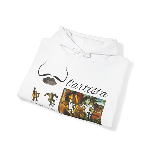 SALVADOR DALI --l'artista-- DESIGN. Unisex Heavy Blend™ Hooded Sweatshirt