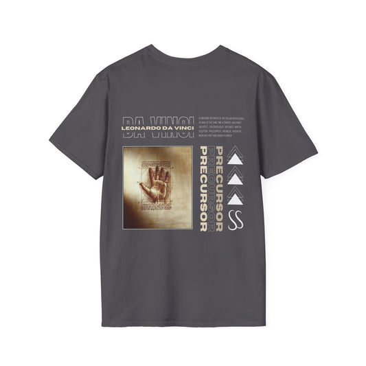 DA VINCI'S HAND SKETCH--Unisex Softstyle T-Shirt