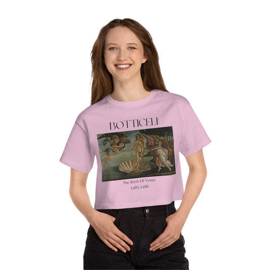 BOTTICELI--BIRTH OF VENUS-- Women's Heritage Cropped T-Shirt