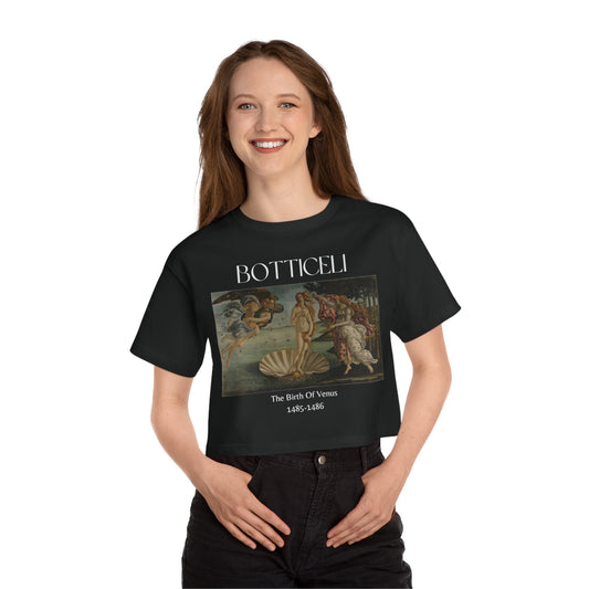 BOTTICELI--BIRTH OF VENUS-- Women's Heritage Cropped T-Shirt