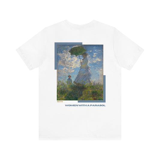 Claude Monet--The Woman with a Parasol--Jersey Short Sleeve Tee