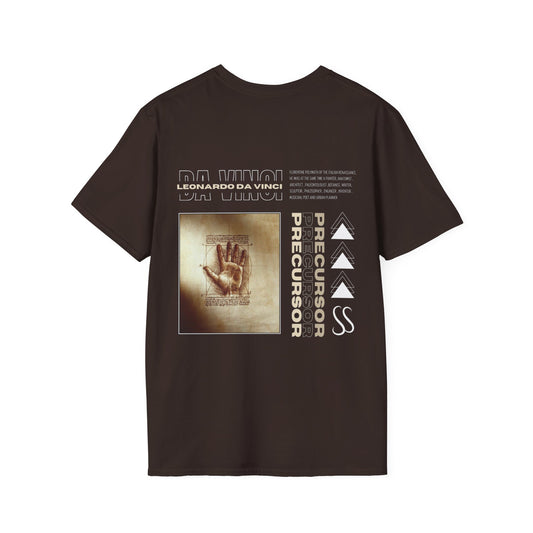 DA VINCI'S HAND SKETCH--Unisex Softstyle T-Shirt