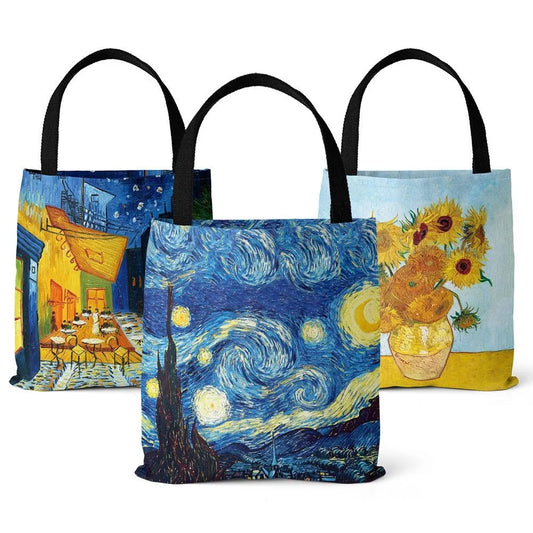 Van Gogh Series Canvas Tote ArtisticOil Painting