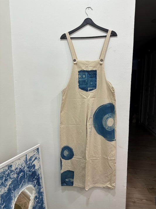 Vinyl Overall- Cyanotype art